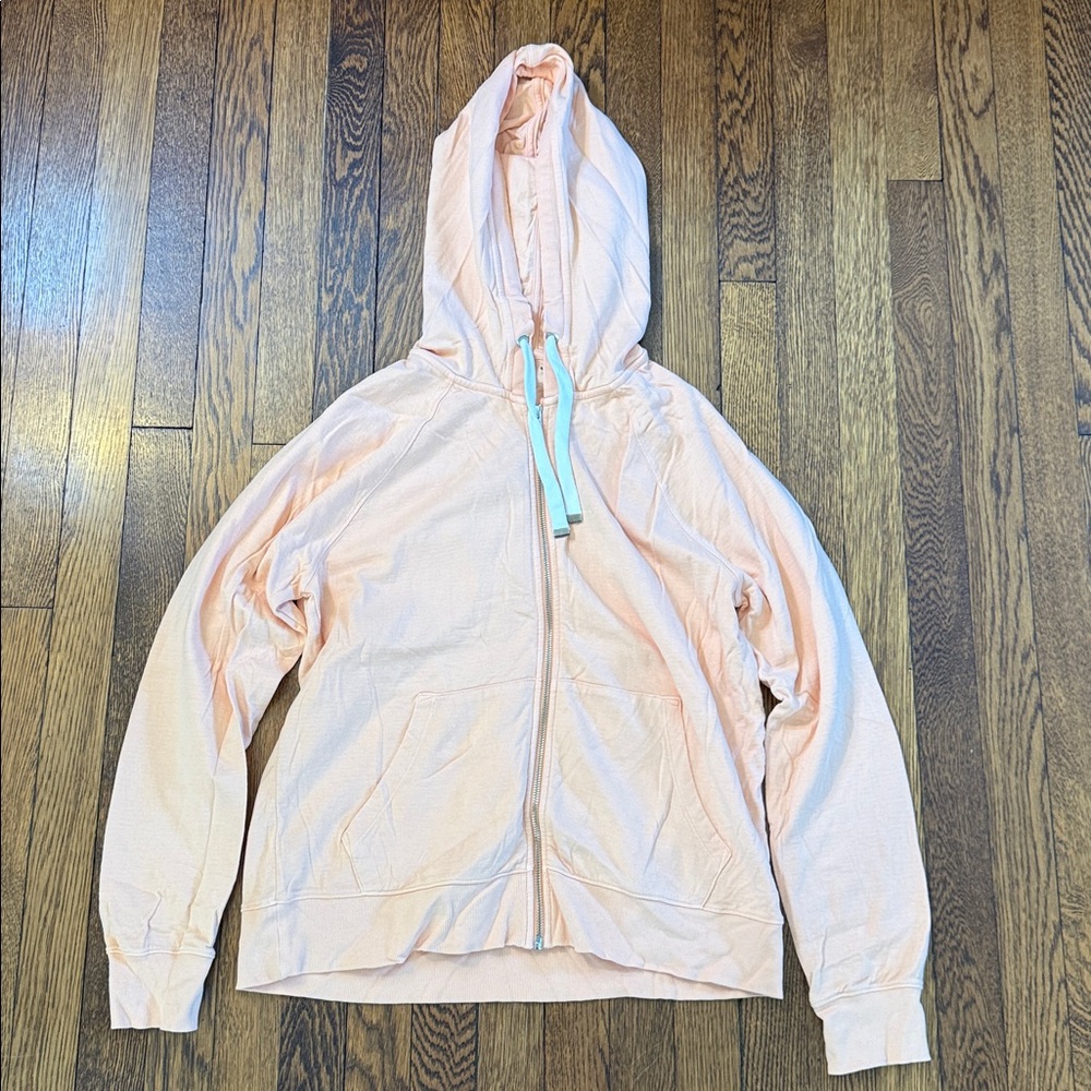 Athleta Light-weight Zip-up Hoodie, EUC, Medium, Peach